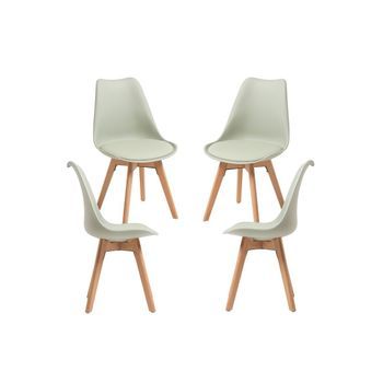 Pack 4 Sillas Synk Basic De Polipropileno 82*53*53 Cm - Menta