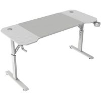 mars gaming mgd-ergo140 mesa altura ajustable 3 posiciones ergonomica alfombrilla 140x60cm blanco