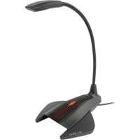 microfono krux prana jack dinamico omnidireccional con iluminacion rgb