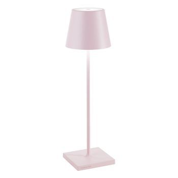 Lámpara De Mesa Led Poldina Pro Pink Recargable Y Regulable Con Duración De Batería De Hasta 12 Horas. Para Uso Exterior Ip65