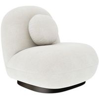 sillon tapizado en tela boucle - larry blanco