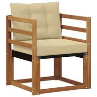 sofa de exterior madera de acacia solida natural vidaxl
