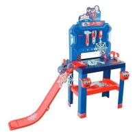 mesa de trabajo infantil smoby spidey bricolo center con 90 accesorios