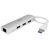 3 port portable usb 30 hub plus gbe