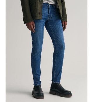 Gant para hombre. 1000264 Jeans Extra Slim Fit Active Recover azul (44/34), Casual, Algodón, Denim