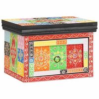 juego de mesitas de noche - armarios de noche con cajon multicolor 40 x 30 x 28 cm mc6890