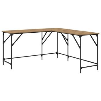 Escritorio | Mesa De Trabajo Roble Artesanal 149 X 149 X 75 Cm