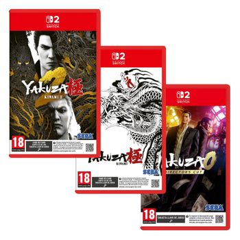 Pack Yakuza 0 Directors Cut + Yakuza Kiwami 1 + Yakuza Kiwami 2 - Nintendo Switch 2 - Nuevo Precintado - PAL España