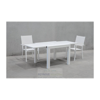 mesa extensible para terraza y jardin resistente y funcional