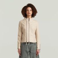 g-star raw chaquetas d28472-e372 lynn-137 cream para mujer