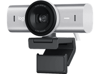 webcam - logitech mx brio ultra hd 4k correccion de iluminacion automatica autoencuadre microfonosreduccion ruido tapa privacidad gris