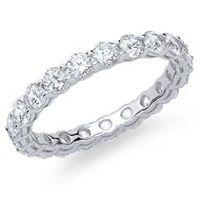 anillo de compromiso plata muchas circonitas