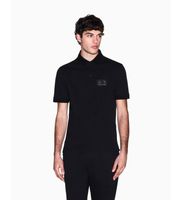 ax armani exchange para hombre xm002231af10366uc001 polo de algodon negro xl casual manga corta