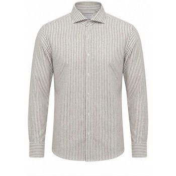 Archivium Camisa manga larga SR11CA NES SLUB H-722 MUSTANG BROWN para hombre