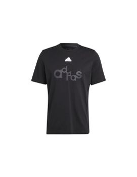 Camiseta adidas Graphic Print Fleece Hombre Negro