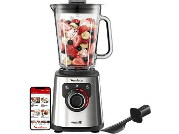 REACONDICIONADO Seminuevo Muy bueno Batidora de vaso - Moulinex PerfectMix+ LM871D, 1200 W, 2 L, 6 Cuchillas, Velocidad Regulable, Tecnología Powelix