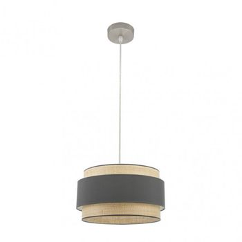 Colgante Kandy color Natural/gris Regulable FABRILAMP