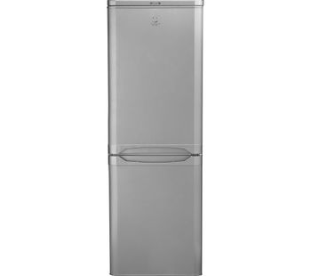 INDESIT IBD5515S 50/50 Fridge Freezer - Silver, Silver