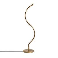 lampara de mesa yilan-13277 oro metal diametro 13 cmx57 cm