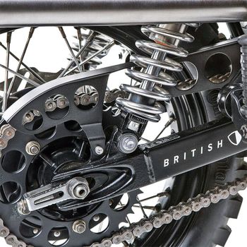 Protector de cadena de transmisión Triumph Bonneville -'15 British Customs negro