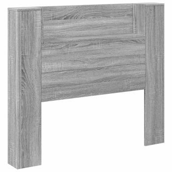 Cabecero，panel De Cabecero Gris Sonoma 120 X 16,5 X 103,5 Cm Madera De Ingeniería