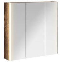 armario con espejo de bano  mueble de bano roble ahumado 735 x 155 x 70 cm