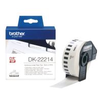 cinta continua dk22214 negro sobre blanco 12mm x 3048m termica directa compatible ql