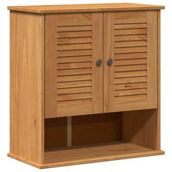 Mueble De Cuarto De Baño Con Estante Vigo Marrón Y Marrón Miel