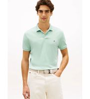 tommy hilfiger para hombre mw0mw39994 polo con logo bordado verde s casual algodon manga corta