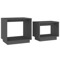 mesa de centro 40x50x47 cm madera - gris