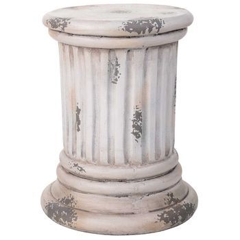 Columna Decorativa Color Piedra, 34x34x42h Cm