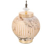 jarron de ceramica  dorado d21x31h cm