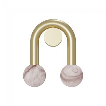 Aplique de pared rigoberta súper curvo alabastro (2 luces)