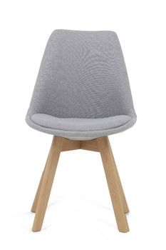 Ex-display Set of FOUR Duke Light Grey Fabric Dining Chairs