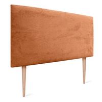 dhome cabecero de pana liso 80x115 con patas camas 8090 - naranja