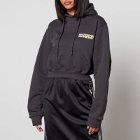 rotate logo-print organic cotton hoodie - m