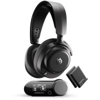 auriculares steelseries arctis nova pro omni inalambricos 24 ghz  bluetooth con cancelacion de ruido negro