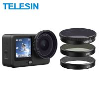 filtro de lente telesin para dji osmo action 6 cpl nd8 nd16 nd32 uv vnd marco de filtro de liberacion rapida para dji action 6 juego de filtros de lente
