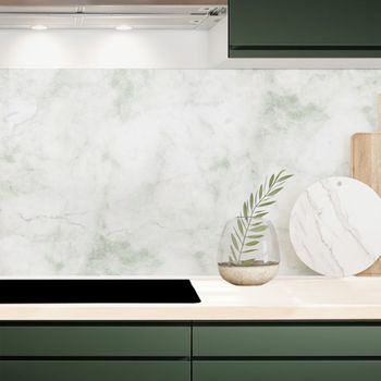 Frente de cocina en aluminio - 360 x 50 cm - verde