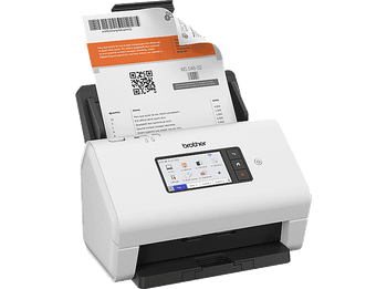 Escáner - Brother ADS4900W, 600 x ppp, 60 ppm, Wi-Fi, Hasta 120 páginas, Táctil, Negro y blanco
