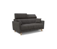 francy sofa cama con reposacabezas ajustables 160 cm mat 120x197 antracita