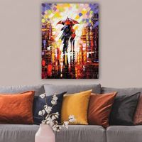 pintura decorativa lienzo 3911477570100 multicolor 70x100 cm