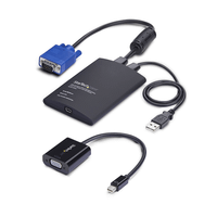 adaptador crash cart usb a vga mini displayport - kvm