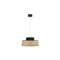 fabrilamp colgante 1xe27 modelo jia naturalnegro regulable