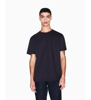 A|X Armani Exchange para hombre. XM001282AF10364UB101 Camiseta Lisa marino (M), Casual, Algodón, Manga corta