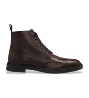 boss para hombre 50552551 botines de piel con detalles calados marron 41 plano cremallera casual