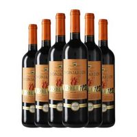 castillo de monjardin vino tinto 185 navarra roble 75 cl 135 vol pack de 6 unidades