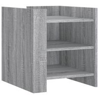 mesita de noche - mesilla madera de ingenieria gris sonoma 45x50x50 cm mc5031