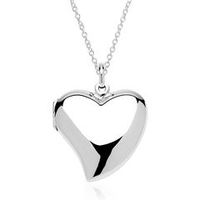 relicario de corazon grabable de plata 925 y cadena
