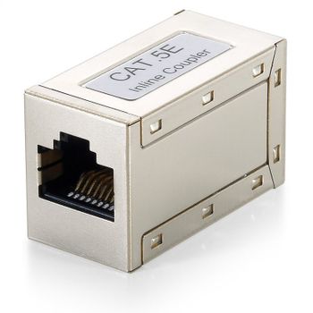 Adaptador Empalmador RJ45 Cat5e Hembra/Hembra
